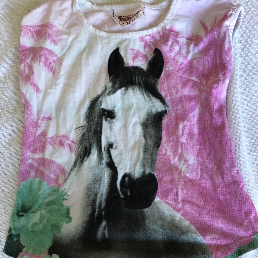 Paper Wings size 8 Horse shirt